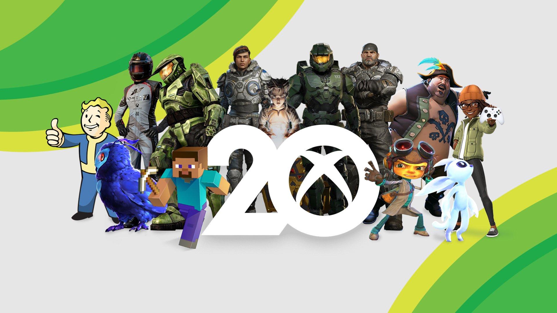 Xbox all major licenses 20th anniversary wallpaper